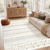 cotiled front view showing boho rug and aesthetic appeal
