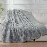 Cottonblue front folded blanket showing plush look and tidy presentation