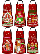 Cotwinter front view of gingerbread apron showing festive design and full coverage benefit