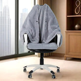 Cozy Bliss front view on office chair showing snug fit and neat look