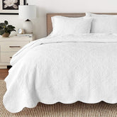 Cozy Line Home Fashions front view of quilt showing full queen coverage and crisp finish