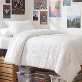 CozyLux front packaging showing seersucker twin bedding and fast setup benefit