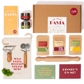 Craftly front packaging showing complete pasta kit and contents for easy setup