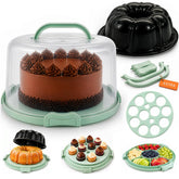 CREACAKE front view of full mint set shows convenience and style