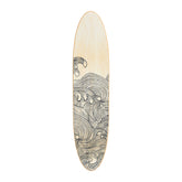 Creative Co-Op surfboard front view showing contemporary wave design and coastal appeal