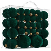 CristBest velvet ball front view showing dark green finish and elegant look