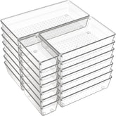 Criusia clear tray pack front view showing organized versatility and easy access