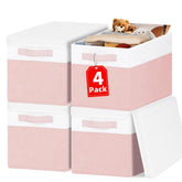 Criusia front view of lidded bin showing neat, stackable storage benefit