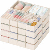 Criusia front view packaged set shows neat beige organizers and quick setup benefit
