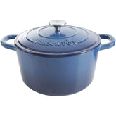 Crock-Pot Artisan front view in blue showing elegant finish and versatile serving benefit