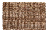 Croft&Cane front view of handspun jute rug showing neutral tones and warm texture