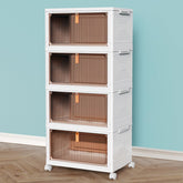 CTSNSLH stacked storage bins front view showing organized clear access