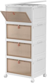 CTSNSLH front view of four stackable bins showing organization benefit