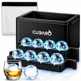 CUBARO front packaging showing clear ice kit and premium design benefit