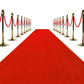 Cuckan front view of red carpet runner showing elegant aisle and event-ready look