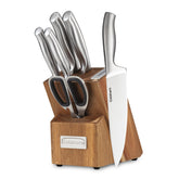 Cuisinart front view of full block set, organized for convenience and display