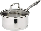 Cuisinart saucepan front view showing sleek stainless finish and capacity benefit