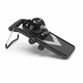 Cuisinart V-Blade mandoline front view showing controls and compact design for quick prep
