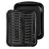CULINARIN broiler pan front view showing sturdy construction and easy cleanup