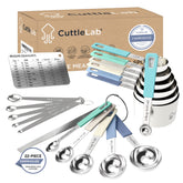CuttleLab front packaging showing full 22-piece set and contents for quick identification