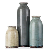 CwlwGO front view of all three vases showing colors and shape benefit cohesive styling