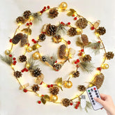 Dailyart front packaging showing pine cone garland and fairy lights for quick setup