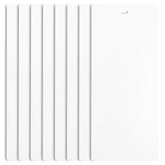DALIX front view of eight white replacement slats showing neat packaging and value