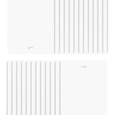 DALIX front view of 24-pack white vertical slats showing packaging and quantity benefits
