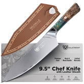 Dalstrong Valhalla front view showing full blade and handle for precise cutting