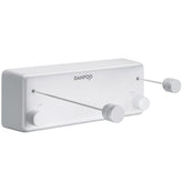 Danpoo front view wall-mounted clothesline showing compact storage and easy access