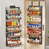 DAOTENGQL front view over-the-door organizer shows neat pantry storage benefit