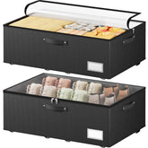 Dayacoco front view of under bed storage showing compact footprint and organization benefits