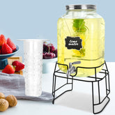 DD&HAPP front view glass dispenser showing design and capacity benefit