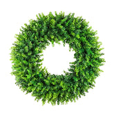 DDHS front view boxwood wreath showing full, welcoming greenery