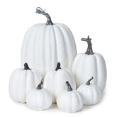 DearHouse front view of boxed white pumpkin set shows ready seasonal decor