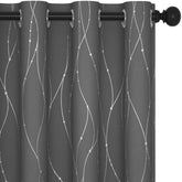 Deconovo front view of two hanging panels showing polished finish and privacy benefit