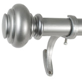 Decopolitan urn rod front view showing antique silver finish and clean profile, stylish upgrade