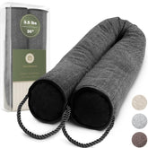 DECOREALM front view of 36-inch door pillow provides draft sealing