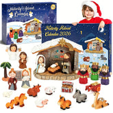 Decostatue front packaging showing numbered doors and colorful artwork, invites daily discovery