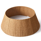 Deerher tree collar front view adds rustic base coverage and visual warmth