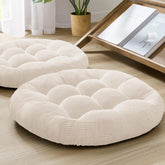 Degrees of Comfort front view of two 22-inch cushions showing roomy seating benefit