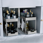 DEKAVA front view showing compact two-tier organizer and easy access