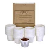 Delibru front packaging showing 300-pack and eco benefits