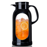 Delove front view showing sleek black shell and elegant silhouette for stylish serving