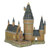 Department56 front view of Hogwarts Hall and Tower showing accurate architecture and display impact