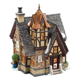 Department 56 front view of Partridge and Pear showing festive façade and curb appeal