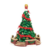 Department 56 front view of town tree showing festive balance and charm