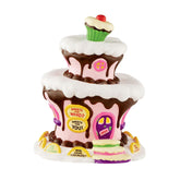 Department 56 Sweet Shop front view showing whimsical storefront and curb appeal