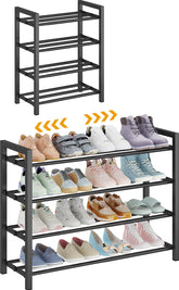 Detsuk front view showing assembled rack and clean black finish benefit convenience