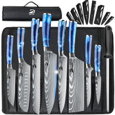 Dfito front view of 9-piece set with roll bag showing complete kit and portability